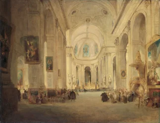 Interieur van St Sulpice, Parijs
