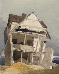 Een vervallen huis, circa 1800-1840