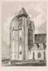 Architectonische antiquiteiten van Normandië Vol. II, Pl. 66: Toren van de kerk van Tréport, nabij Eu