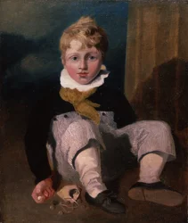 Jongen met knikkers (Henry Cotman) 1808