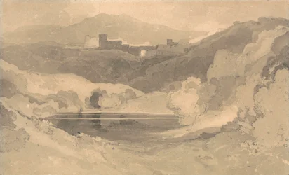 Kasteel in een landschap
