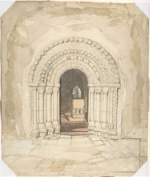 Deuropening, kerk van Heckingham