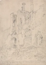 Kasteel Framlingham, Suffolk: Deel van het vervallen interieur
