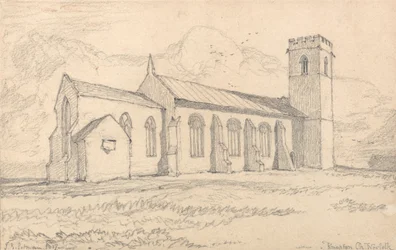 Knapton Church, Norfolk, vanuit het noordoosten