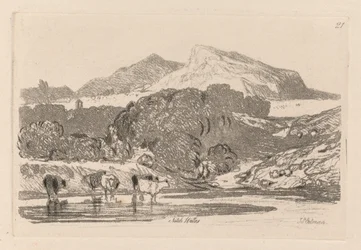 Liber Studiorum: Plaat 21, Uitzicht in Noord-Wales, 1838
