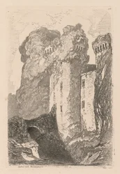 Liber Studiorum: Plaat 24, Ragland Castle, Monmouthshire