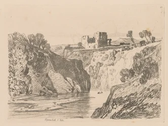 Liber Studiorum: Plaat 27, Kilgarren Castle, N. Wales, 1838