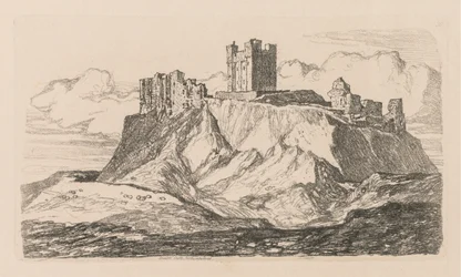 Liber Studiorum: Plaat 30, Bambro Castle, Northumberland