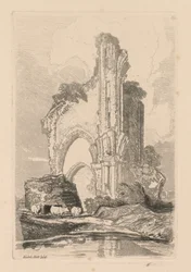 Liber Studiorum: Plaat 35, Wenlock Priory, Salop