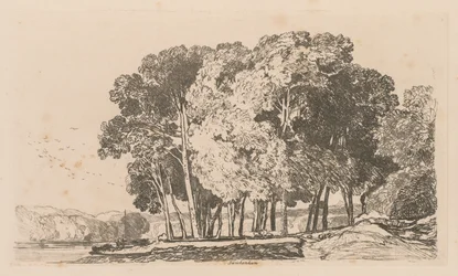 Liber Studiorum: Plaat 3, Bomen bij Twickenham