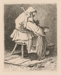 Liber Studiorum: Plaat 44, Schets naar Rembrandt, 1838