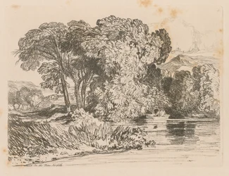 Liber Studiorum: Plaat 4, Uitzicht op de Yare, Norfolk, 1838