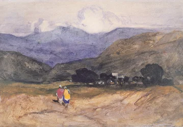 Berglandschap met Figuren