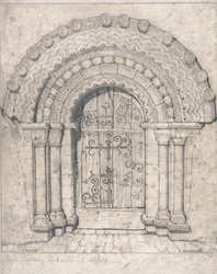 Noordelijke deuropening van Hales Church, Norfolk