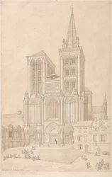 Sint Pieter in Lisieux, Normandië: Westelijke voorkant