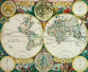 Wereldkaart door John Seller