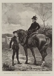 Illustratie van het nieuwe Verhaal door H Rider Haggard, getiteld Montezuma