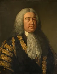 Portret van De Rt. Hon. Henry Pelham 1694-1754