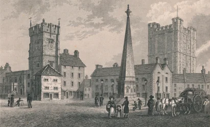 Marktplaats Richmond, Trinity Church en Keep van Richmond Castle