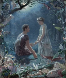 Lysander en Hermia (detail)