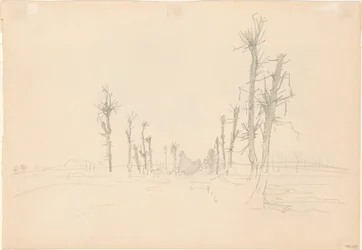Verwoest Landschap [verso], 1918