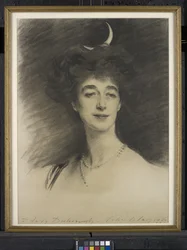 Ethel Anne Priscilla, echtgenote van William Henry, 1e baron Desborough, 1909