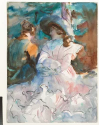 Dames in de schaduw: Abriès, 1912