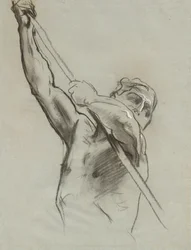 Mannelijke Torso met Stok, 1890-1900