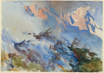 Bergvuur, ca. 1906-1907 (dekkende en doorschijnende aquarel)