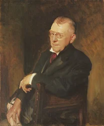 Portret van James Whitcomb Riley