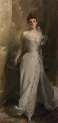 Portret van Lisa Colt Curtis, 1898