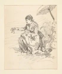 Zittende Vrouw
