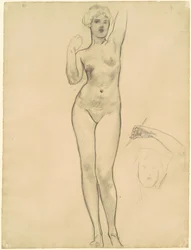 Studies van Aphrodite voor Aphrodite en Eros, 1919-1920