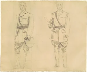 Studies van generaals Plumer en Haig voor generaals van de Eerste Wereldoorlog [recto], 1920-1922