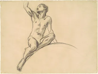 Studie voor figuur boven 