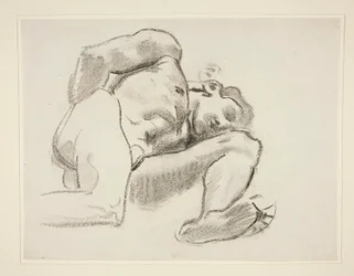 Studie voor Prometheus, rondel, Rotunda, Museum of Fine Arts Boston