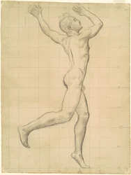 Studie van Apollo voor "Apollo en Daphne"
