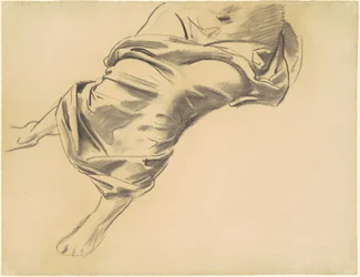 Studie van een Gedrapeerd Figuur
