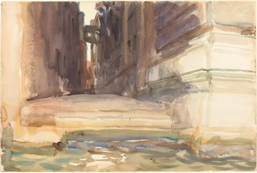 De Calle della Rosa met de Monte di Pietà, Venetië