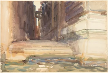 De Calle della Rosa met de Monte di Pietà, Venetië