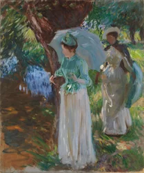 Twee Meisjes met Parasols, 1888