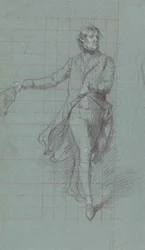 Kapitein W. Fairfax, figuurstudie voor de schilderij van de overwinning van Lord Duncan