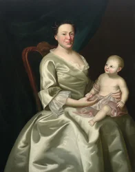 Portret van Mrs Daniel Rea en kind