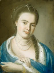 Portret van mevrouw Gawen Brown (Elizabeth Byles), 1763