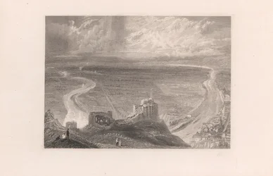 Chateau Gaillard, vanuit het oosten