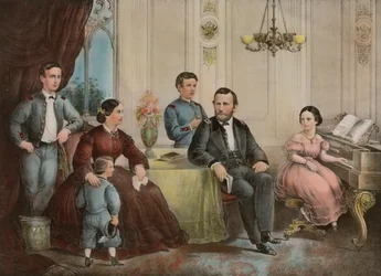 Generaal Grant en zijn familie - met respect opgedragen aan het volk van de Verenigde Staten