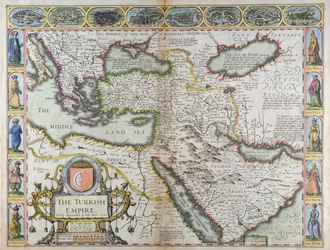 Het Turkse Rijk, uit «A Prospect of the Most Famous Parts of the World», gedrukt door John Dawson voor George Humble, 1627