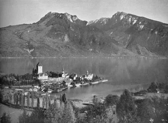Spiez, aan het Meer van Thun, 1910
