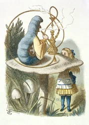 Alice ontmoet de blauwe rups