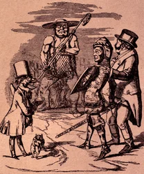 Cartoon uit Punch door Sir John Tenniel